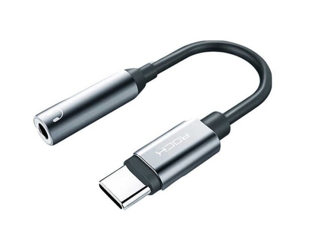 مبدل تایپ سی به به جک 3.5 میلیمتری راک Rock RCB0666 Type C to Audio Adapter Cable