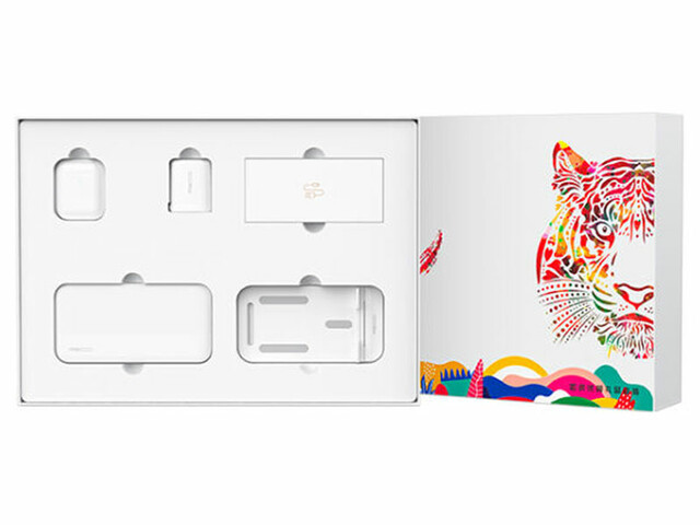 پک هدیه شارژر، کابل، هندزفری بلوتوث، هولدر و پاوربانک رسی Recci RGB-N11 big gift box