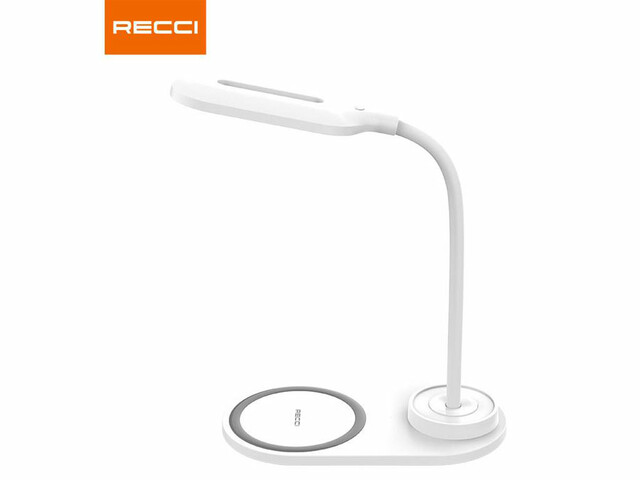شارژر بی سیم و چراغ رومیزی رسی Recci Desktop Wireless Charging Lamp RLS-L08