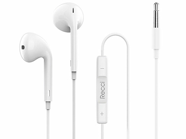 هندزفری سیمی با جک 3.5 میلی‌متری رسی Recci Earphone HD Quality REP REP-L07