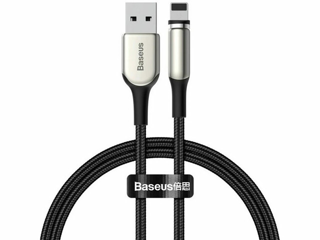 کابل شارژ مغناطیسی یو اس بی به لایتنینگ 1 متری 2 آمپر بیسوس Baseus CALXC-H01 Smart Magnetic Charging Cable USB to Lightning
