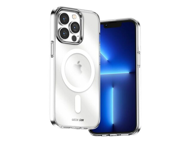 قاب مگ سیف مات آیفون 13 پرو مکس گرین Green iphone 13 Pro Max Matt Magsafe Case