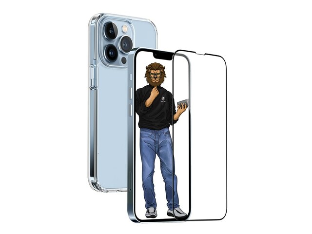 قاب و گلس آیفون 13 پرو گرین Green iphone 13 Pro 2 in 1 Protection Pack