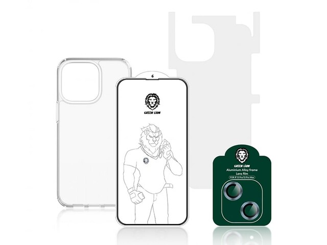 پک 4 در 1 آیفون 13  گرین Green iPhone 13 4 In 1 360° Protection Pack