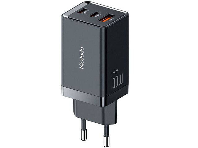 شارژر دیواری تایپ سی و یواسبی 65 وات مکدودو MCDODO PD Fast Wall Charger CH-154