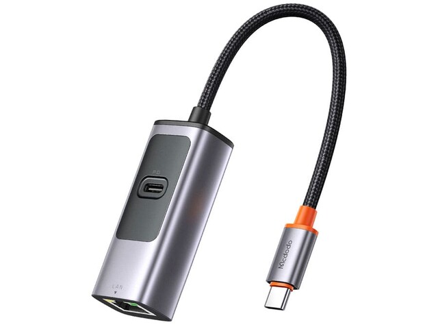 هاب تایپ سی با دو پورت مکدودو MCDODO USB-C 3.0 Docking Station PD100W+RJ45 HU-068