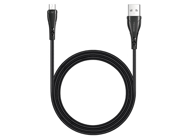 کابل میکرو فستشارژ و انتقال دیتا 2.4 آمپری مک دودو MCDODO CA-7451 Mamba Series microUSB Fast Charging Data Cable 2.4A QC4.0 1.2m