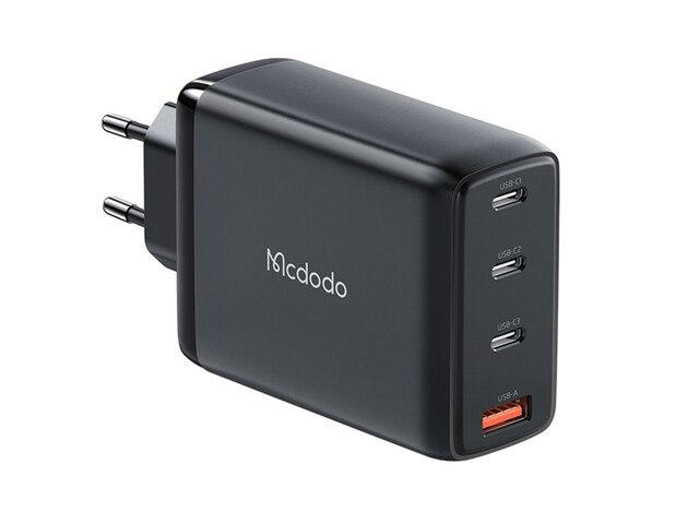 شارژر دیواری فستشارژ 120 وات مک دودو Mcdodo CH-0771 GaN 120W Three USB-C+USB-A Wall Charger