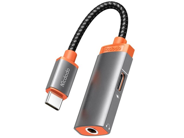 کابل تبدیل تایپسی به تایپسی و جک 3.5 میلیمتری مک دودو  Mcdodo CA-0500 Oryx Series Type-C to Type-C and DC3.5mm Cable