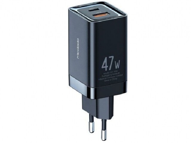 شارژر دیواری مینی فست شارژ مکدودو MCDODO GAN 47W MINI FAST CHARGER DUAL OUTPUT CH-8581