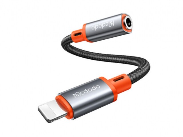 کابل تبدیل لایتنینگ به AUX جک 3.5میلیمتری مکدودو Mcdodo Cable Lightning To AUX DC 3.5mm CA-0790