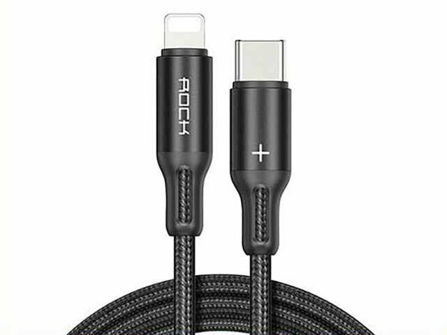 کابل سریع تایپ سی به لایتنینگ راک Rock R2 Type-C to Lightning Cable 1m
