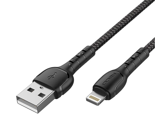کابل لایتنینگ فست شارژ رسی Recci RTC-N16L 1M Lightning Cable
