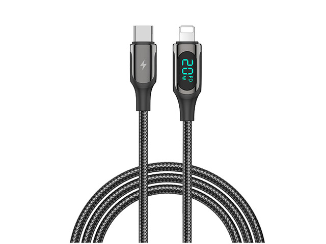 کابل تایپ سی رسی به لایتنینگ فست شارژ RECCI RTC-P10CL PD 20W FAST CHARGING CABLE 1M