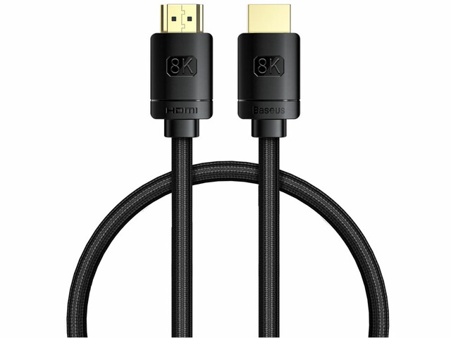 کابل اچ‌دی‌ام‌آی 0.5 متری بیسوس Baseus HDMI 8K to HDMI 8K Adapter Cable WKGQ04000