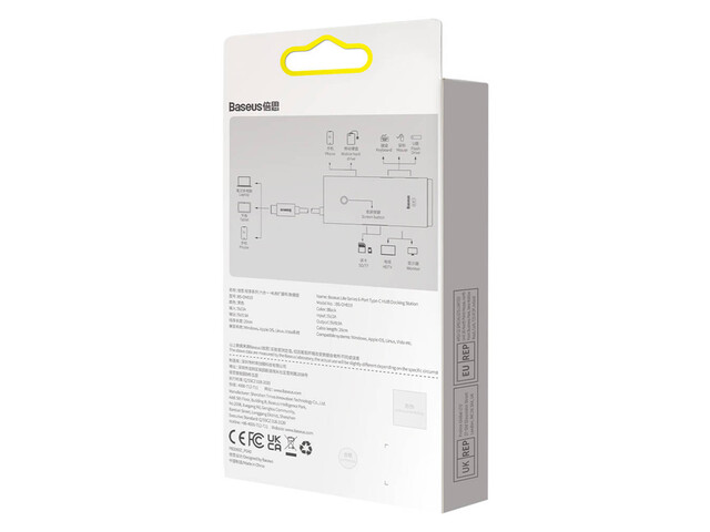 هاب تایپ سی 6 پورت بیسوس Baseus Lite WKQX050001 6-Port Type-C HUB