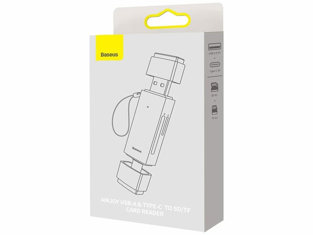 کارت‌خوان یواس‌بی به تایپ‌سی بیسوس Baseus Lite Series SD/TF Card Reader WKQX060113