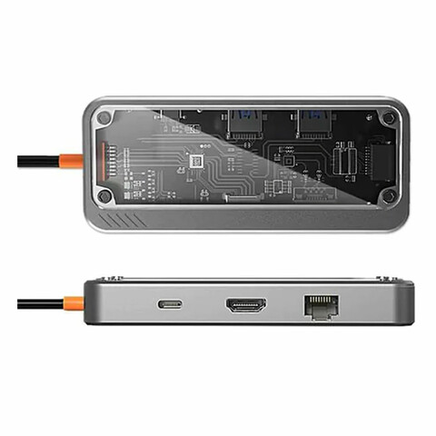 هاب تایپ سی 8 پورت شفاف کوتتسی 16016