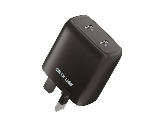 شارژر دیواری دو پورت تایپ‌ سی گرین Green Dual Port USB-C Wall Charger