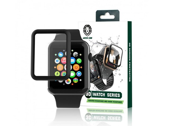 محافظ صفحه نمایش اپل واچ 41 میلیمتر گرین Green 3D HD Glass Screen Apple Watch 41 mm