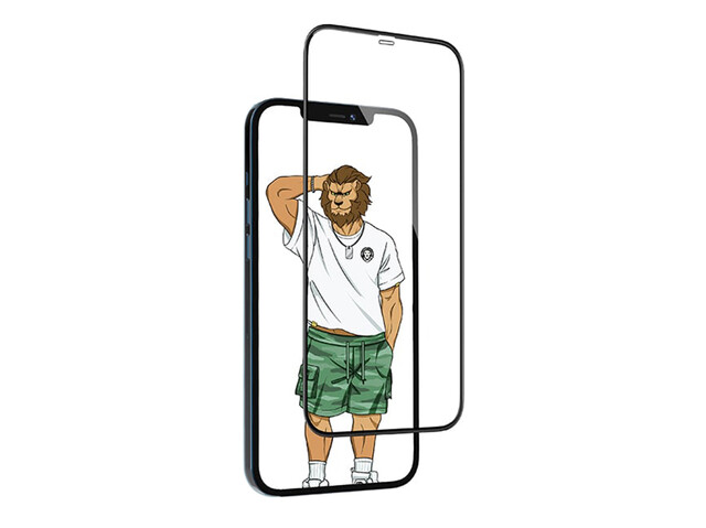 محافظ صفحه نمایش شیشه ای آیفون 11 پرو مکس گرین Green iphone 11 Pro Max 3D Silicone+ Full Curved &amp; HD Glass