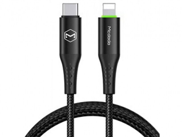 کابل شارژ سریع تایپ‌سی به لایتنینگ 1.2 متری مک‌دودو Mcdodo Auto Power Off Cable For IPhone PD 36W CA-7360