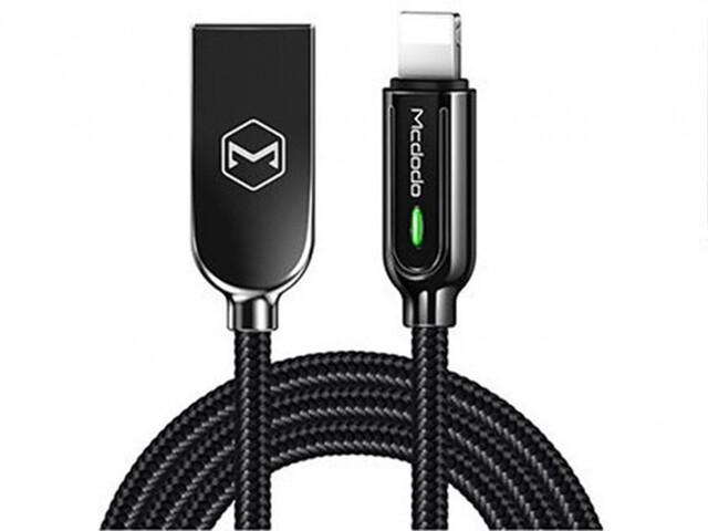 کابل شارژ سریع یواسبی به لایتنینگ 1.2 متری مکدودو Mcdodo Auto Power Off Lightning Quick Charge Cable CA-5260