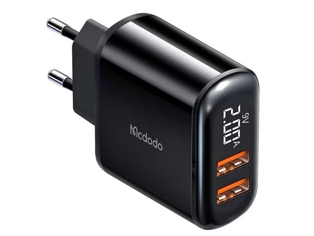 آداپتور دیواری شارژر سریع مکدودو MCDODO Dual USB Output Quick Charger CH-6330