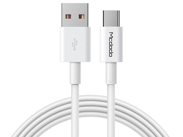 کابل شارژ سریع و انتقال داده تایپ سی مک دودو Mcdodo CA-638 Type-C 5A Cable 1m
