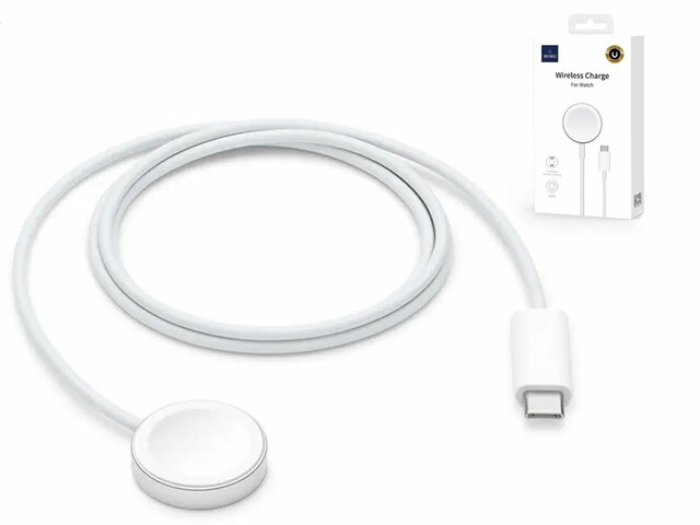 شارژر بی سیم اپل واچ 1/2/3/4/5/6/SE ویوو Wiwu Wireless Charge For Watch 1.2M M9