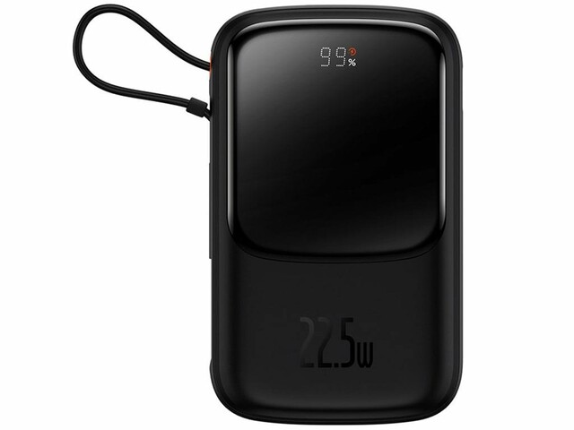 پاوربانک شارژر سریع 22.5 وات به همراه کابل تایپسی 0.5 متری 10000 بیسوس Baseus Qpow Pro Fast Charge Power Bank PPQD020101
