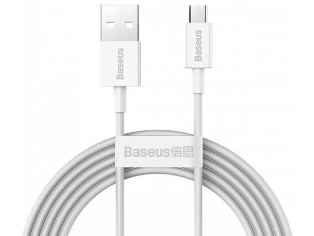 کابل شارژ سریع میکرویواس‌بی به یواس‌بی 2 متری بیسوس Baseus 2A USB to Micro USB Superior Series Fast Charging Data Cable CAMYS-A02
