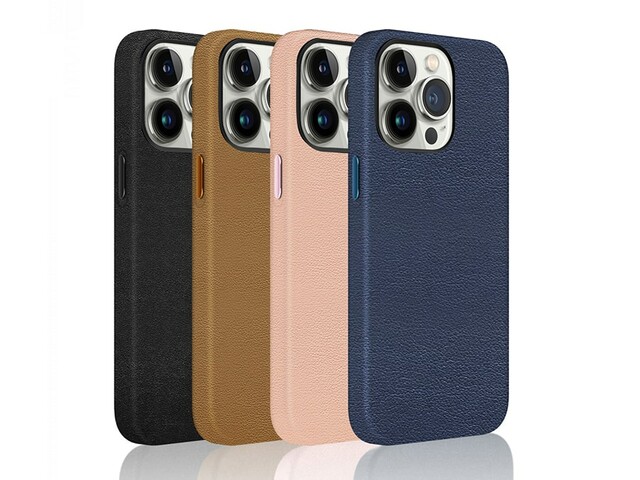 قاب محافظ چرم مگنتی آیفون گرین Green Luju MagSafe Leather Case iPhone 12 Pro Max