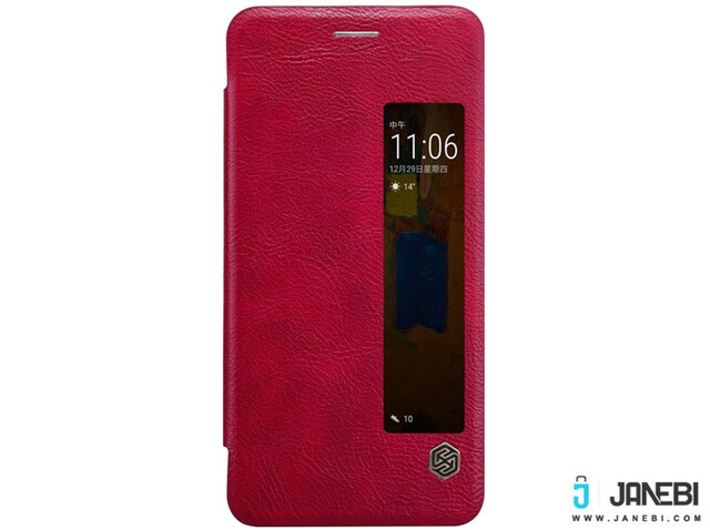 صفحه نمایشگر کیف چرمی نیلکین هواوی HUAWEI Mate 9 Pro Qin Leather Case