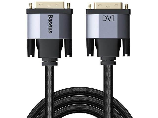 کابل تبدیل دی‌وی‌آی 2 متری بیسوس Baseus Enjoyment 2K DVI To DVI Cable CAKSX-R0G