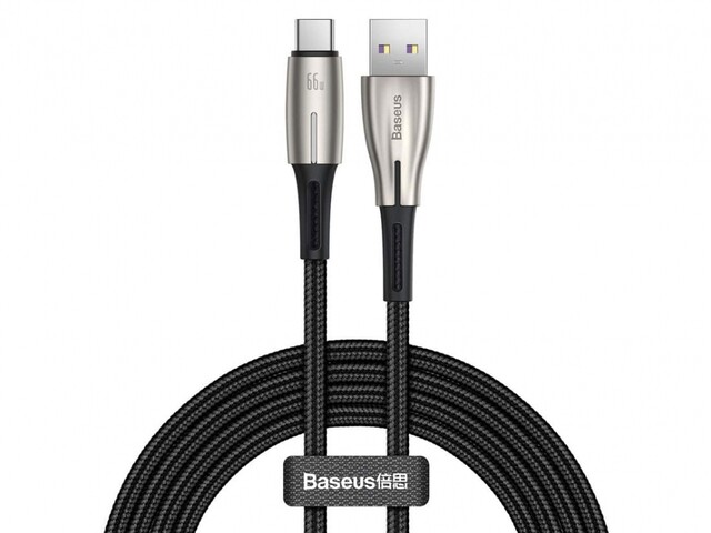 کابل سوپر فست شارژ یواس‌بی به تایپ‌سی 1 متری بیسوس BASEUS SuperCharge Cable for Type-C PD2.0 66W CATSD-M06