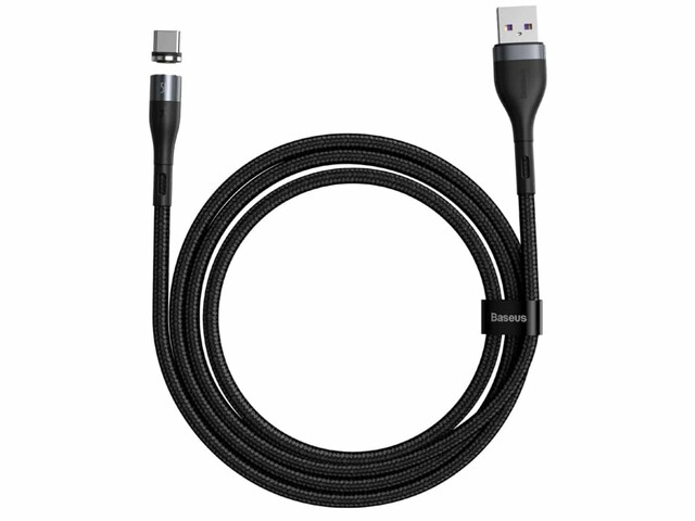 کابل دیتا و شارژ سریع مگنتی سه کاره بیسوس به طول 1 متر Baseuse Safe Fast Charging Data Cable USB For M+L+T 5A