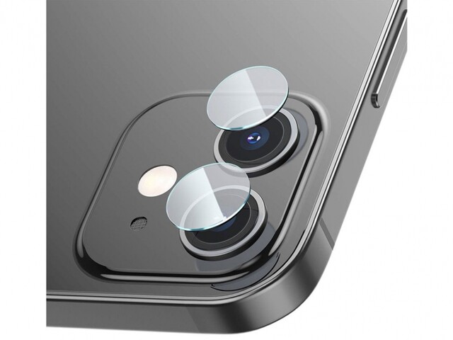 محافظ لنز دوربین آیفون بیسوس 2 تایی Baseus 0.25mm Gem Camera Lens iPhone 12 mini