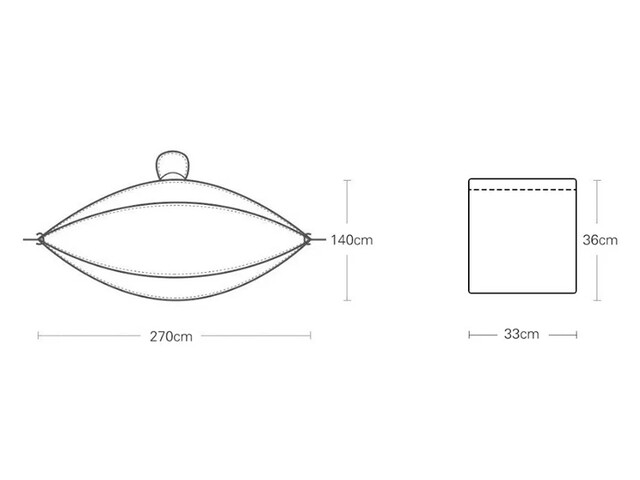تخت آویز درختی شیائومی XIAOMI Q/ZFKJ011 Zaofeng Outdoor Anti-mosquito Hammock