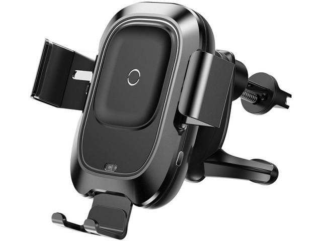 پایه نگهدارنده و شارژر وایرلس گوشی موبایل بیسوس مدل  Smart Vehicle Bracket Wireless Charger WXZN-01