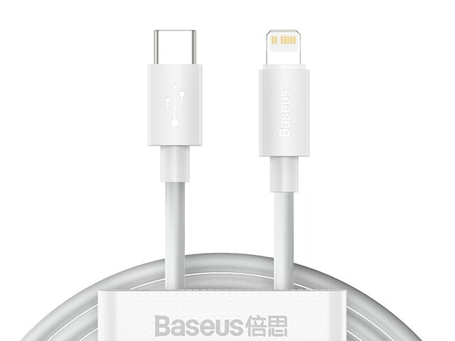 پک دوتایی کابل لایتنینگ به تایپ سی بیسوس Baseus Simple Wisdom Data Cable Kit USB-C to iP PD 20W 1.5m