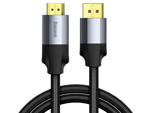 کابل دیسپلی پورت به اچ دی ام آی بیسوس Baseus DisplayPort Male to HDMI Male Cable 2m