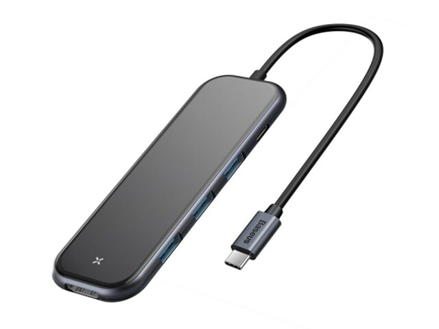 هاب پنج پورت بیسوس Baseus Multi-functional HUB  Type-C to 3xUSB3.0+HDMI+PD