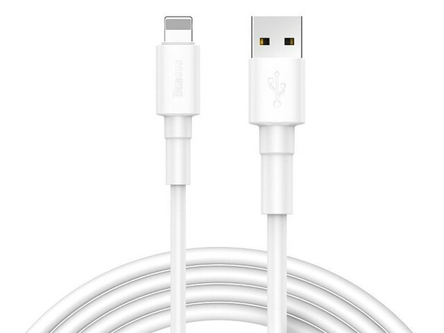 کابل شارژ سریع و انتقال داده لایتنینگ بیسوس Baseus Mini White Lightning Cable 1m 2.4A