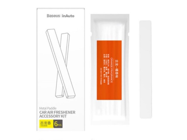 پک 6تایی عطر خوشبوکننده بیسوس Baseus Metal Paddle Car Air Freshener Cologne