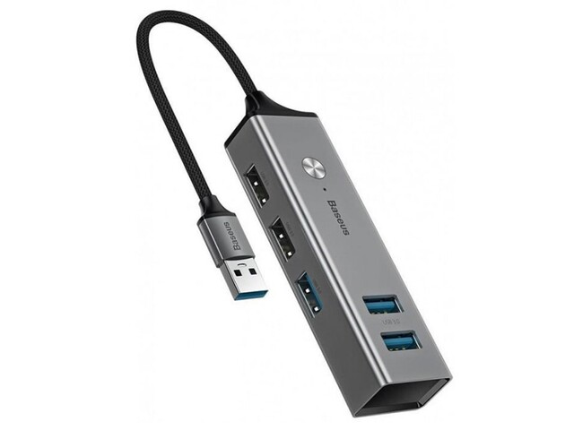 هاب پنج پورت بیسوس Baseus Cube USB3.0 &amp; USB2.0 HUB Adapter