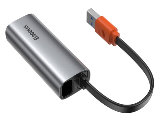 مبدل تایپ سی و یو اس بی به RJ45 بیسوس Baseus Steel Cannon Series USB A &amp; Type-C To LAN Adapter