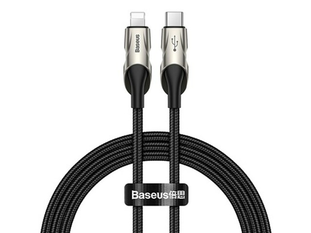 کابل شارژ و انتقال داده تایپ سی به لایتنینگ بیسوس Baseus Fish Eye Cable Type-C for iPhone 1m 18W PD