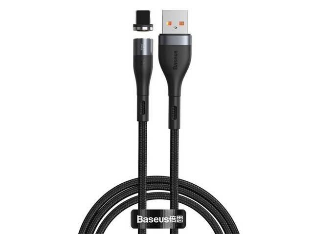 کابل شارژ آهنربایی لایتننیگ بیسوس Baseus Zinc Magnetic Lightning Cable 1m