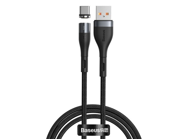 کابل شارژ آهنربایی تایپ سی بیسوس Baseus Zinc Magnetic Type-C Cable 3A 1m